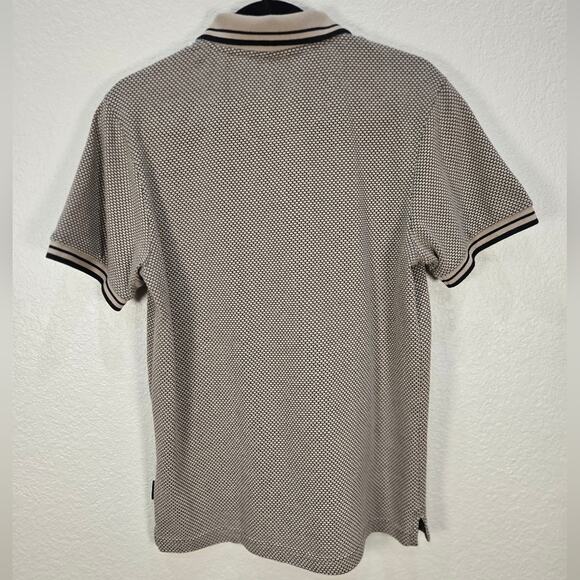 Guess Men's Black and Cream Polo Shirt - Picture 4 of 8